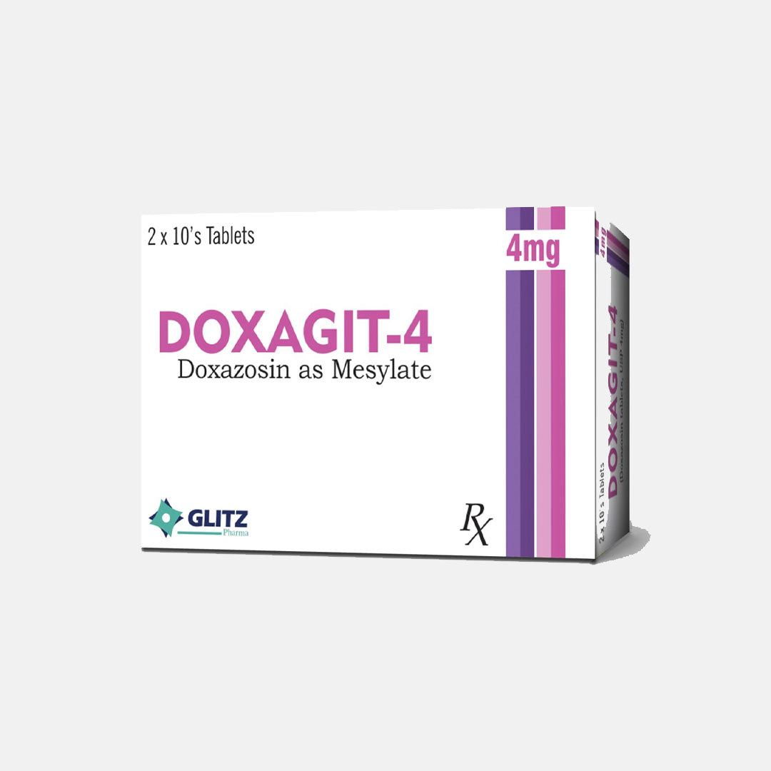 Doxagit-4 (Doxazosin) 4mg, 20 Ct - Glitz Pharma
