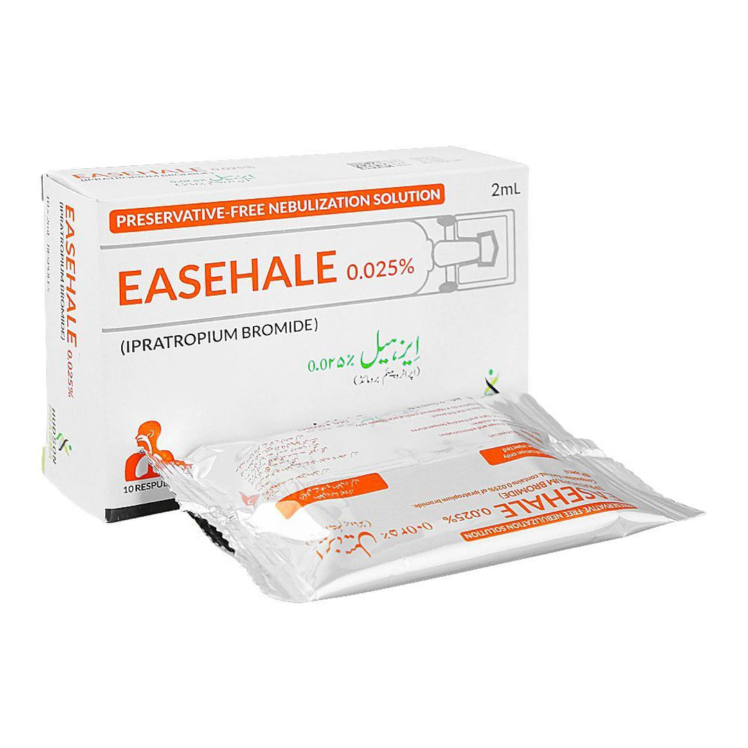 Easehale 0.025% (Ipratropium) Nebulization Solution, 10 Ct - Hudson Pharma