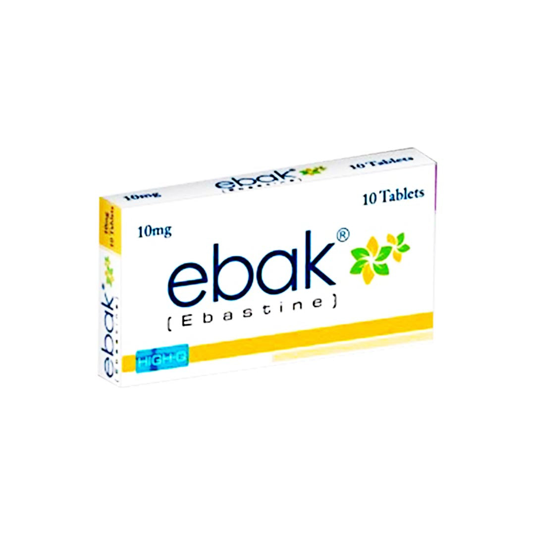 Ebak (Ebastine) 10mg, 10 Ct - High-Q Pharma