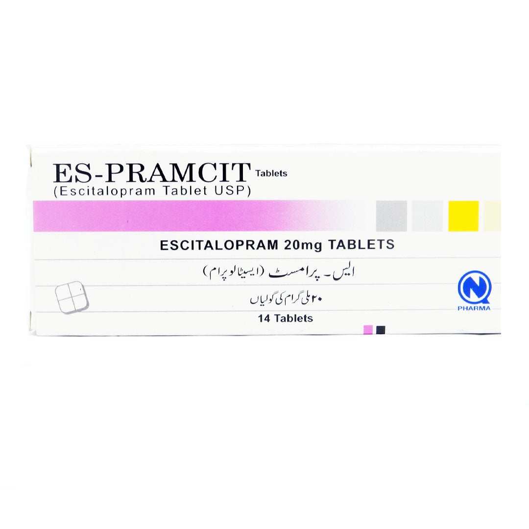Es-Pramcit (Escitalopram) 20 mg, 14 Ct - Nabiqasim
