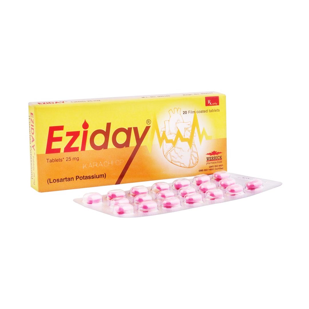 Eziday Tablets 25mg, 20 Ct - Werrick Pharma