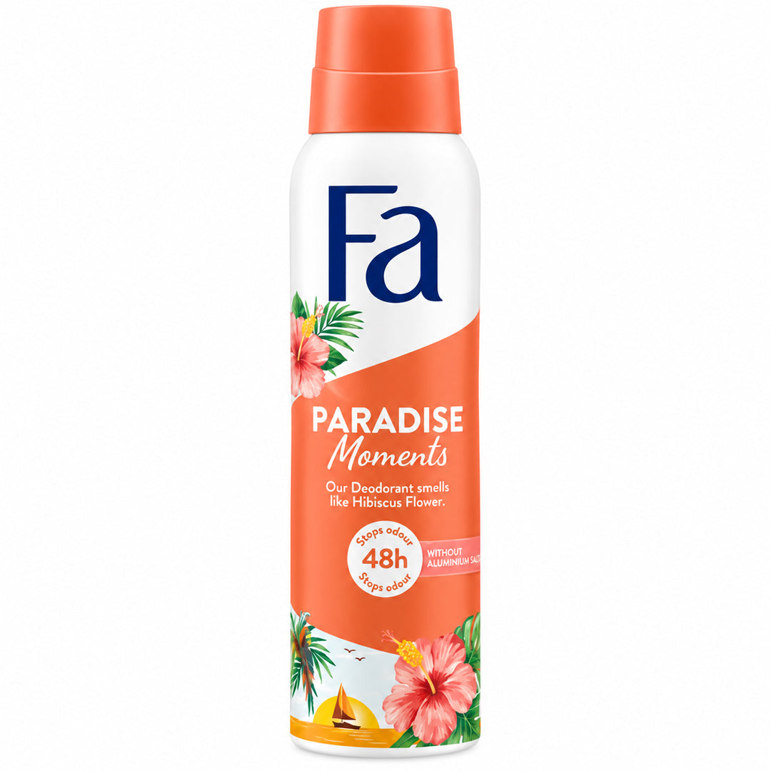 Fa Paradise Moments 48H Stops Odour Deodorant Spray, 150 ml