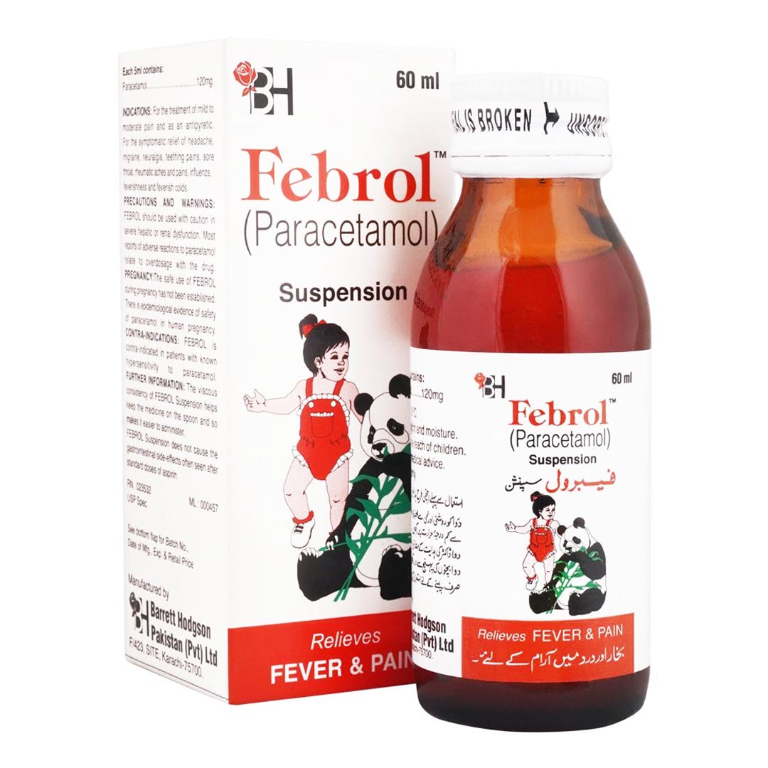 Febrol Suspension, 60 ml - Barrett Hodgson