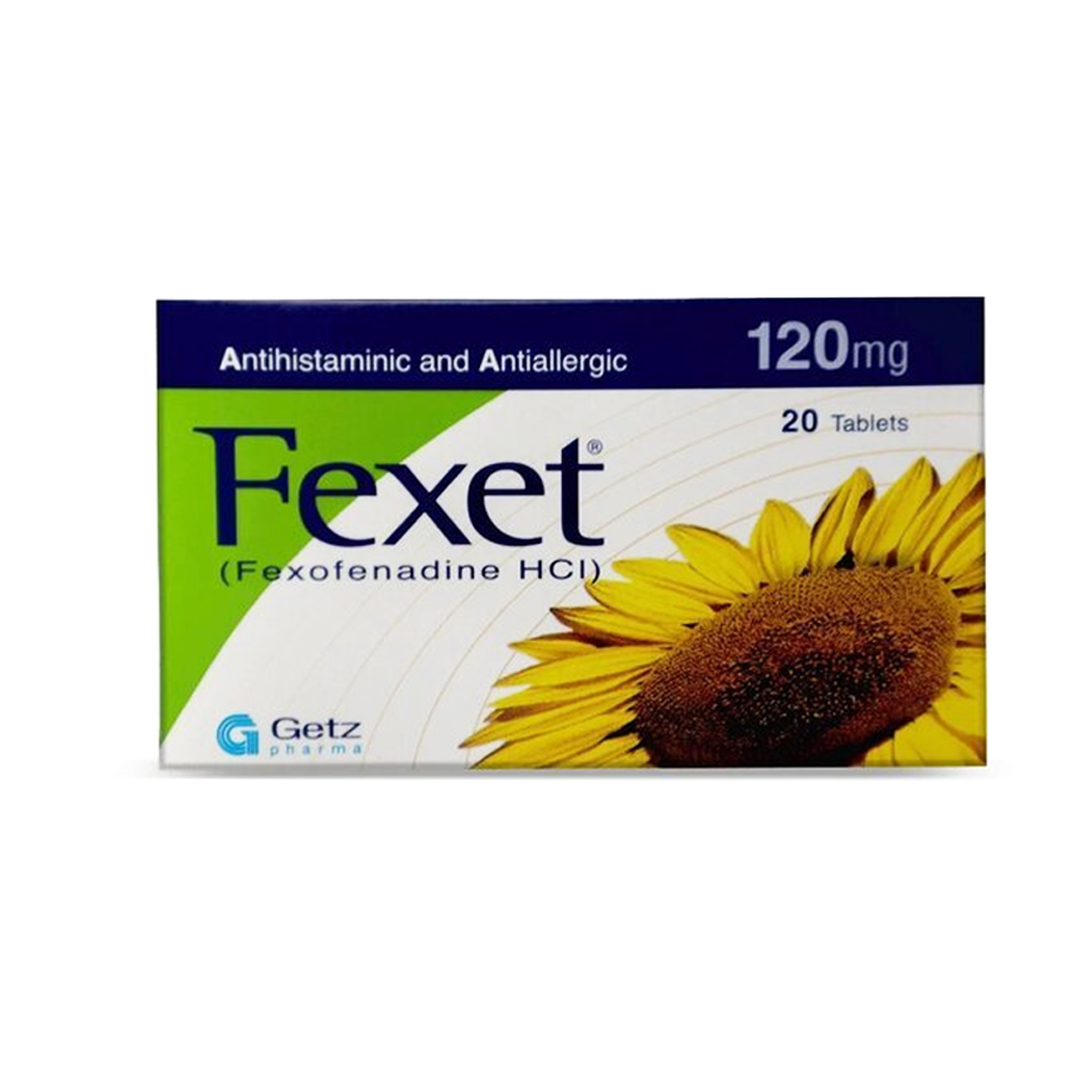 Fexet 120mg, 20 Ct - Getz Pharma