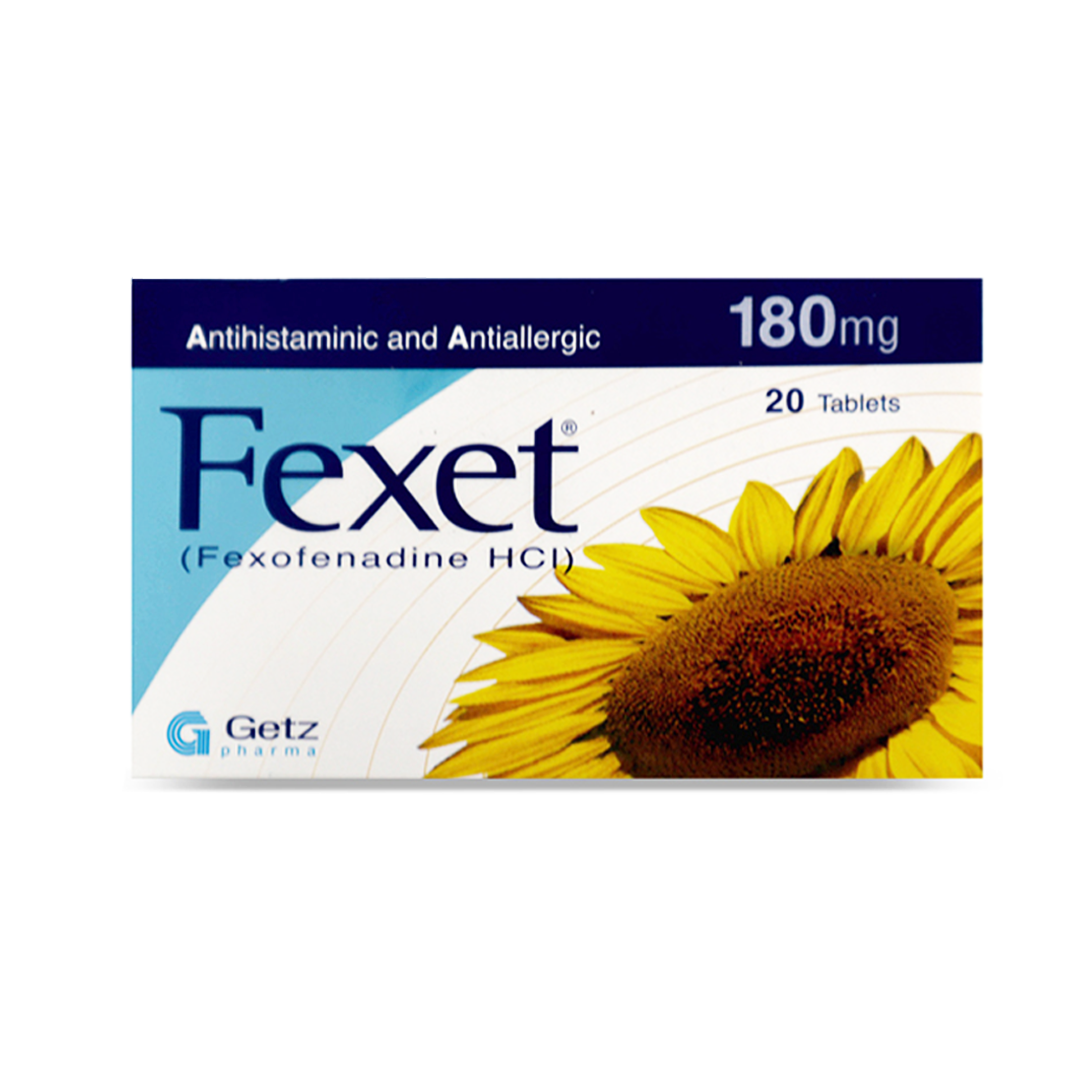 Fexet 180mg, 20 Ct - Getz Pharma
