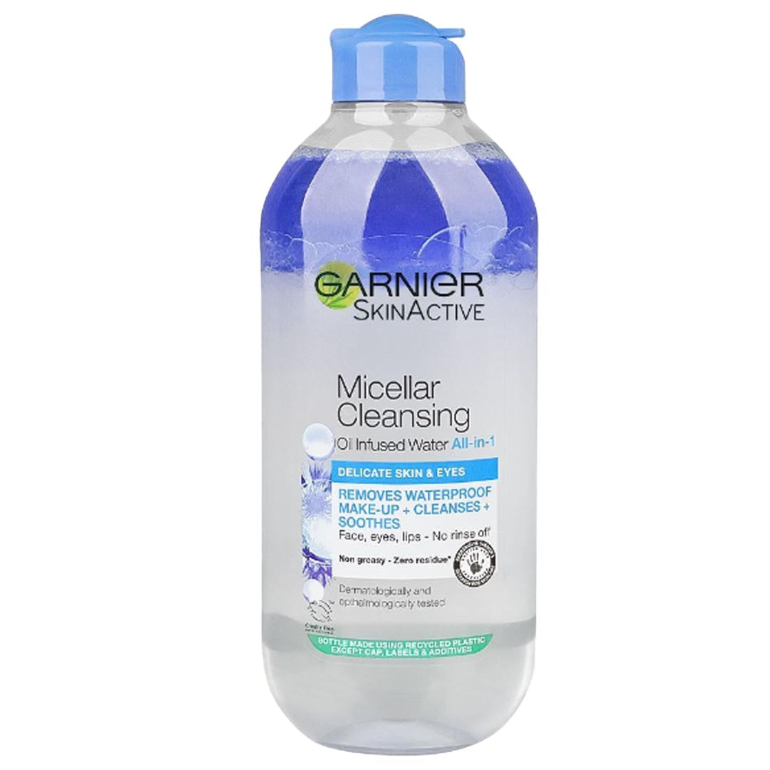 Garnier Micellar Cleansing Oil infused Water All in 1_Delicate Skin_Eyes_400ml