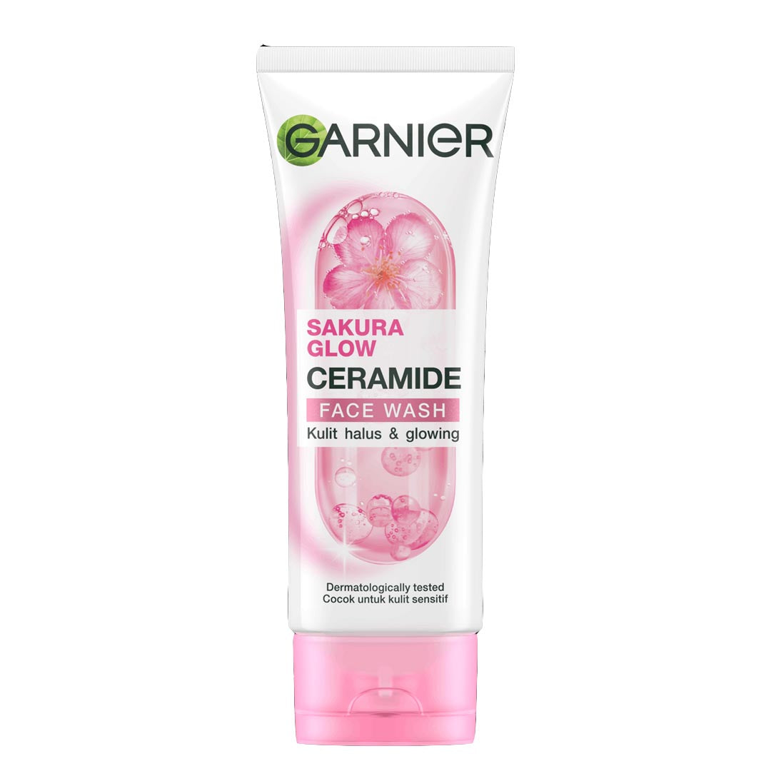 Garnier Sakura Glow Ceramide Face Wash, 100ml