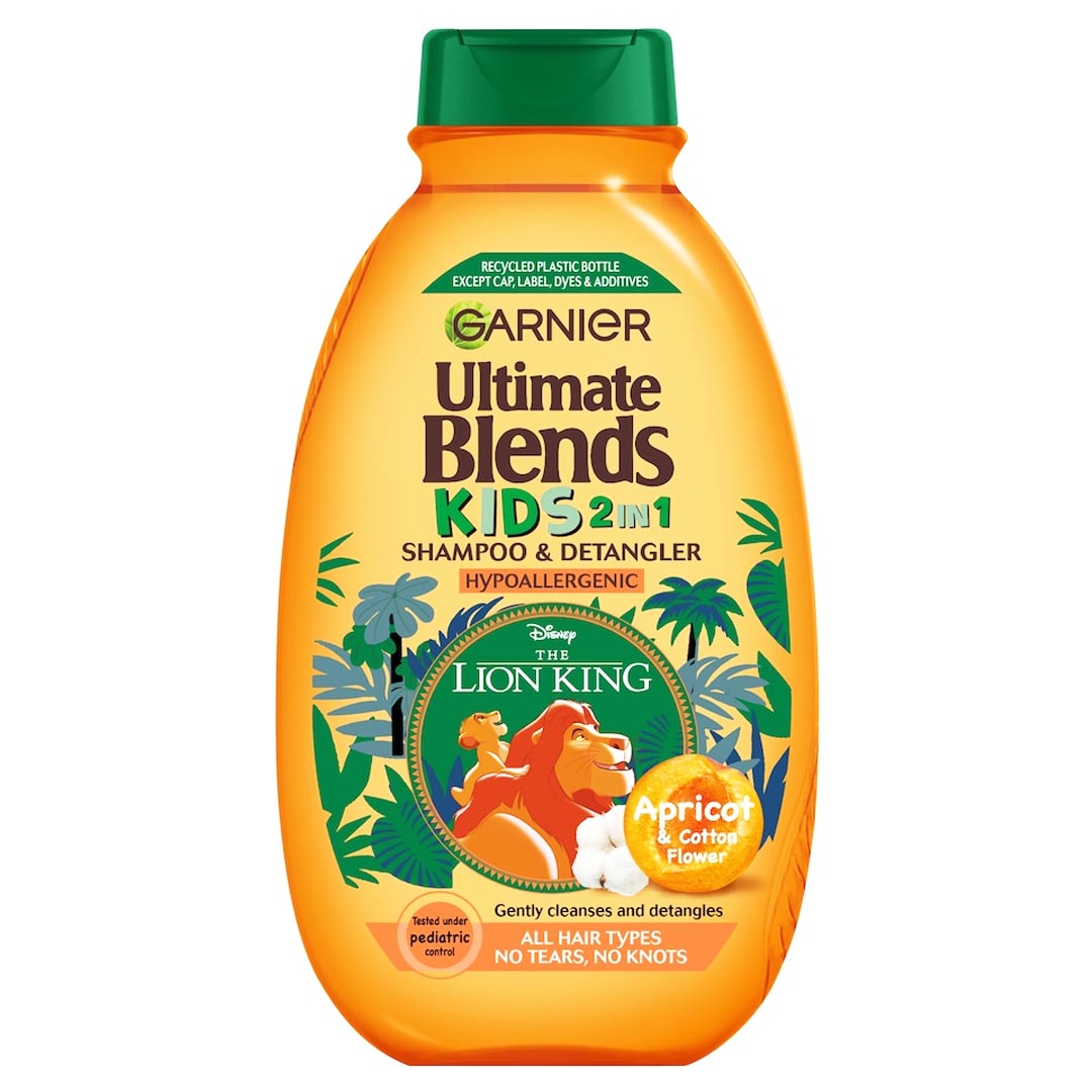 Garnier Ultimate Blends Kids Apricot Cotton Flower 2-in-1 Shampoo, 250ml