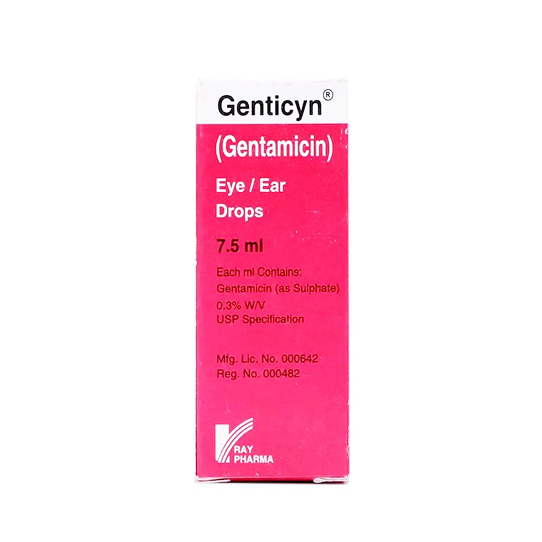 Genticyn Eye/Ear Drops, 7.5ml - Ray Pharma