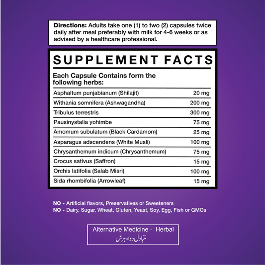 Get Alyve Maxamus for Men Supplement Facts
