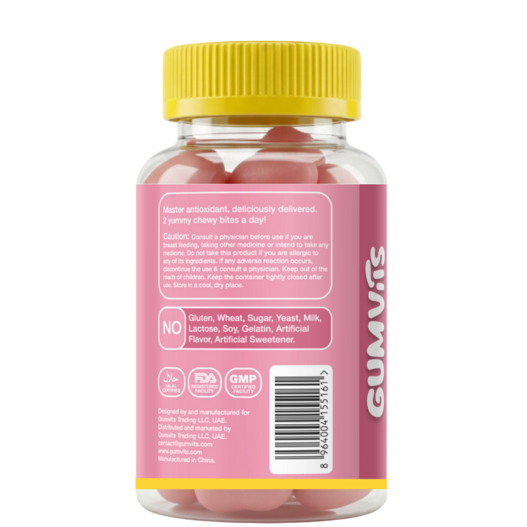 Gumvits Glutathione + Collagen Gummies Details