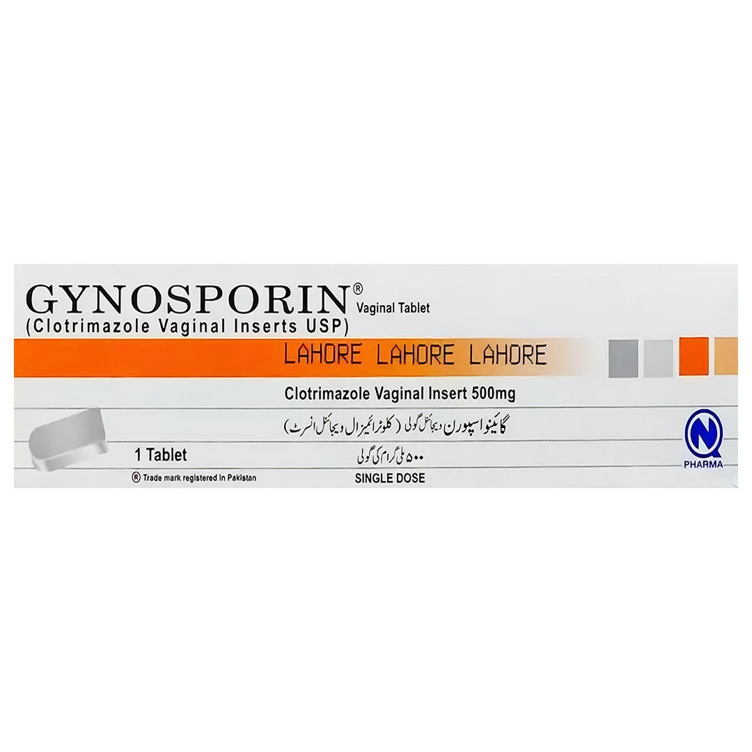 Gynosporin (Clotrimazole) Vaginal Insert 500 mg, 1 Ct - Nabiqasim