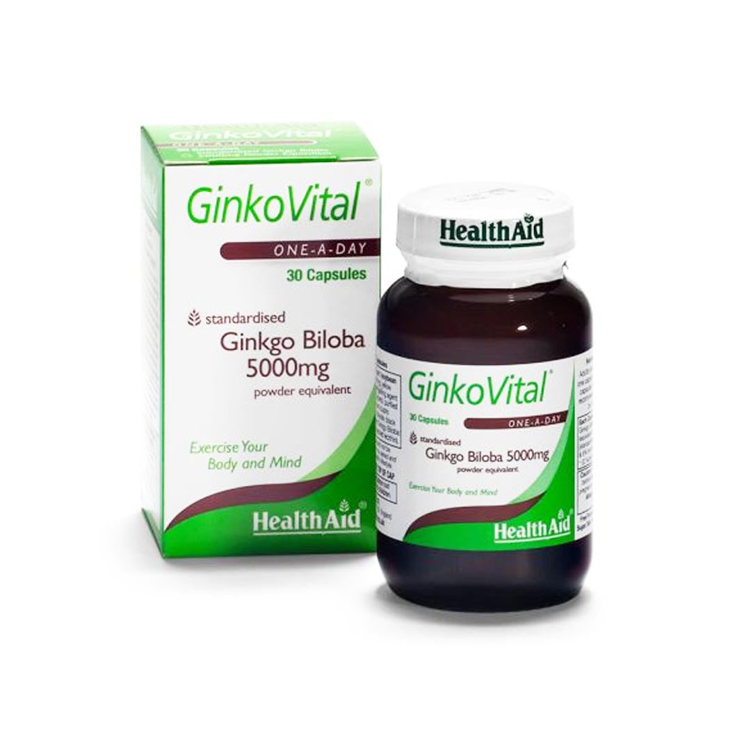 HealthAid GinkoVital 5000mg, 30 Ct