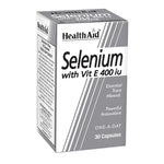 HealthAid Selenium with Vitamin E 400IU, 30 Ct