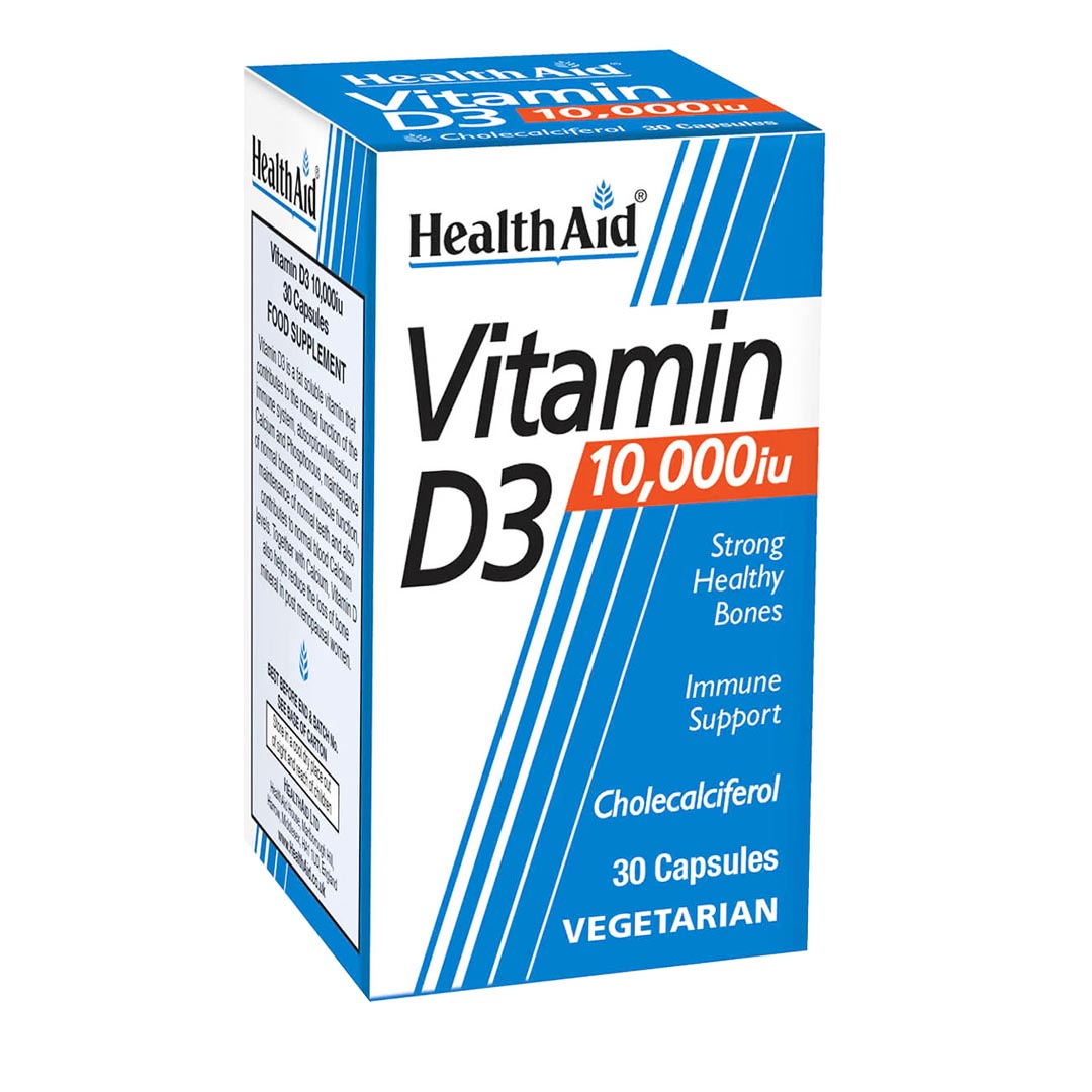 HealthAid Vitamin D3 10,000 IU, 30 Ct