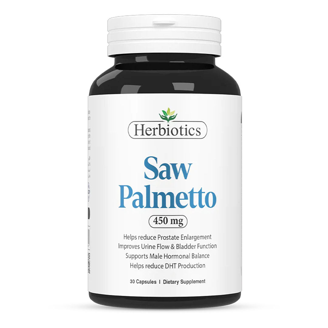 Herbiotics Saw Palmetto 450mg, 30 Ct