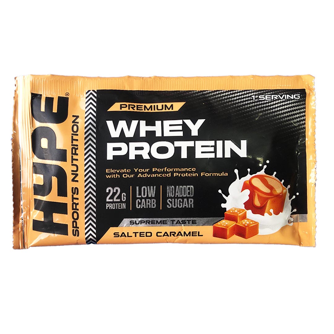 Hype Premium Whey Protein Sachet_Salted Caramel_30g
