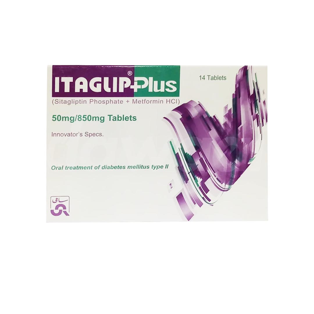 Itaglip Plus (Sitagliptin/Metformin) 50/850mg, 14 Ct - Sami Pharma