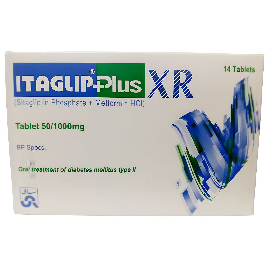 Itaglip Plus XR (Sitagliptin/Metformin) 50/1000mg, 14 Ct - Sami Pharma