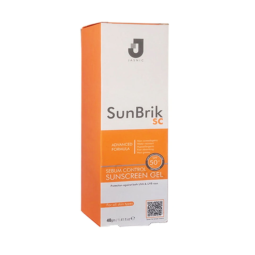 Jasnic Pharma SunBrik SC Sebum Control SPF 50+ Sunscreen Gel, 40g