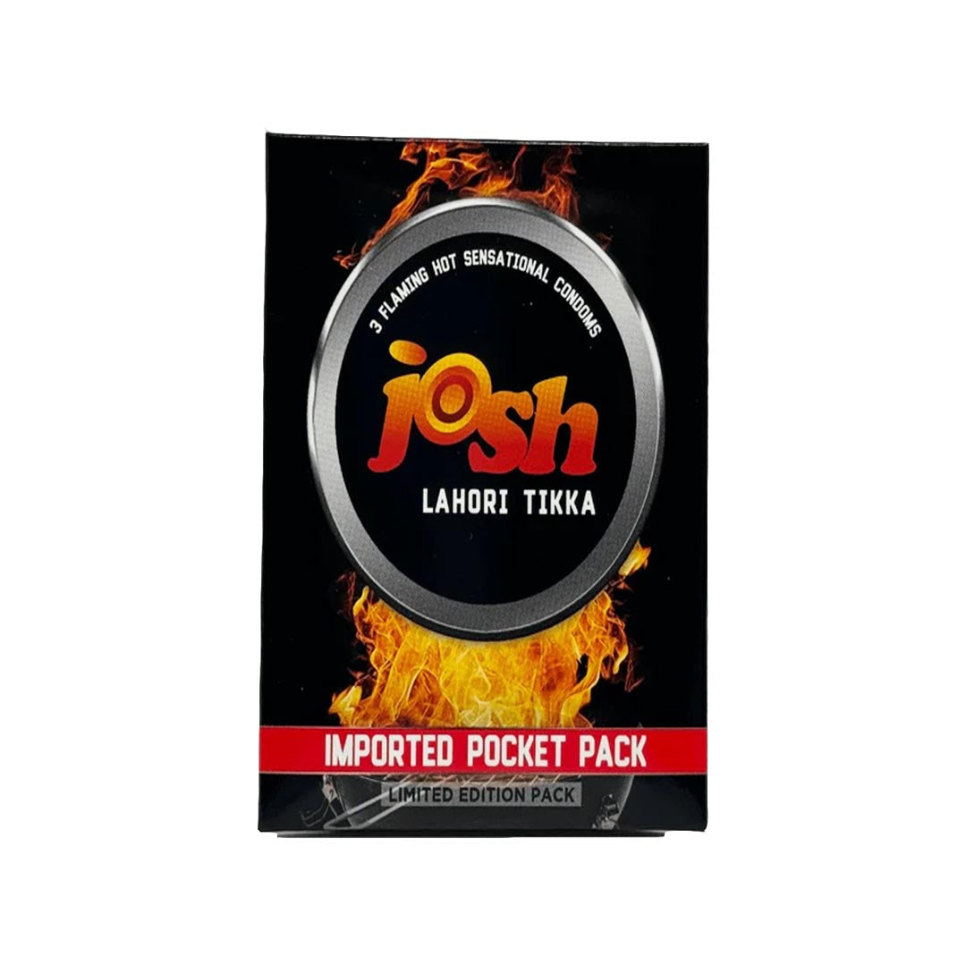 Josh Lahori Tikka Condoms Pocket Pack, 3 Ct