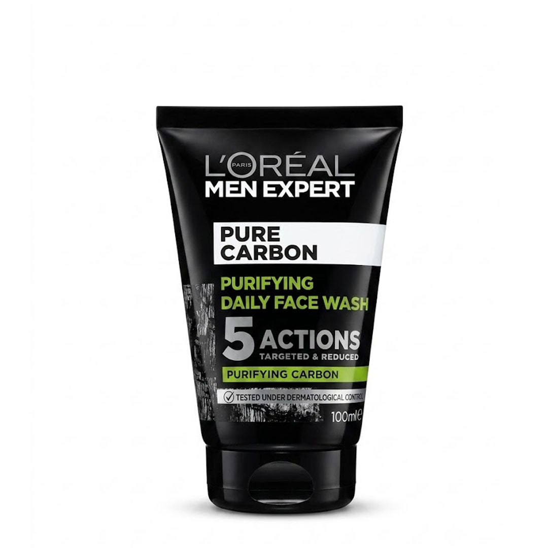 L'Oreal Paris Men Expert Pure Carbon Purifying Daily Face Wash, 100ml