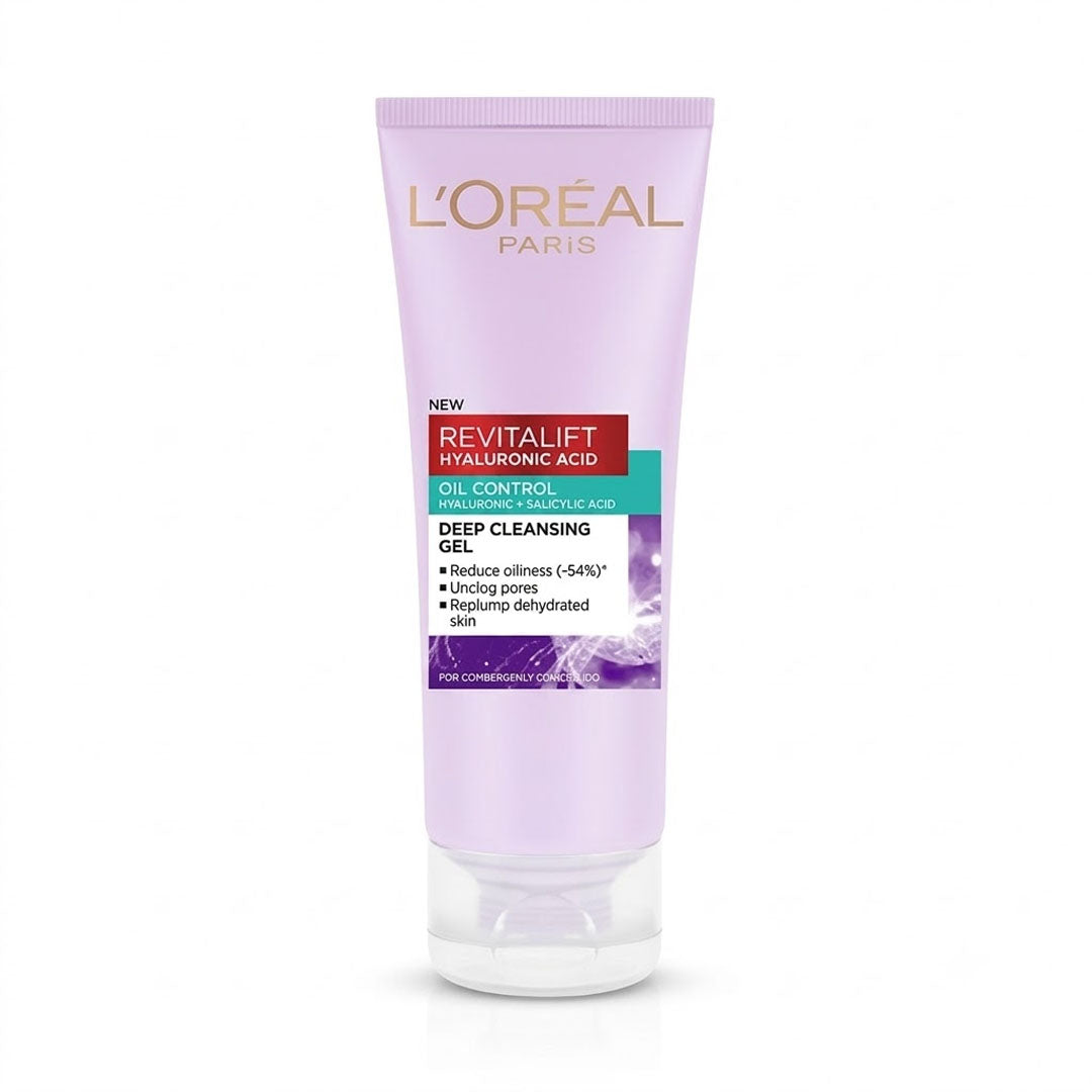 L'Oreal Paris Revitalift Hyaluronic Acid Oil Control Deep Cleansing Gel, 100 ml