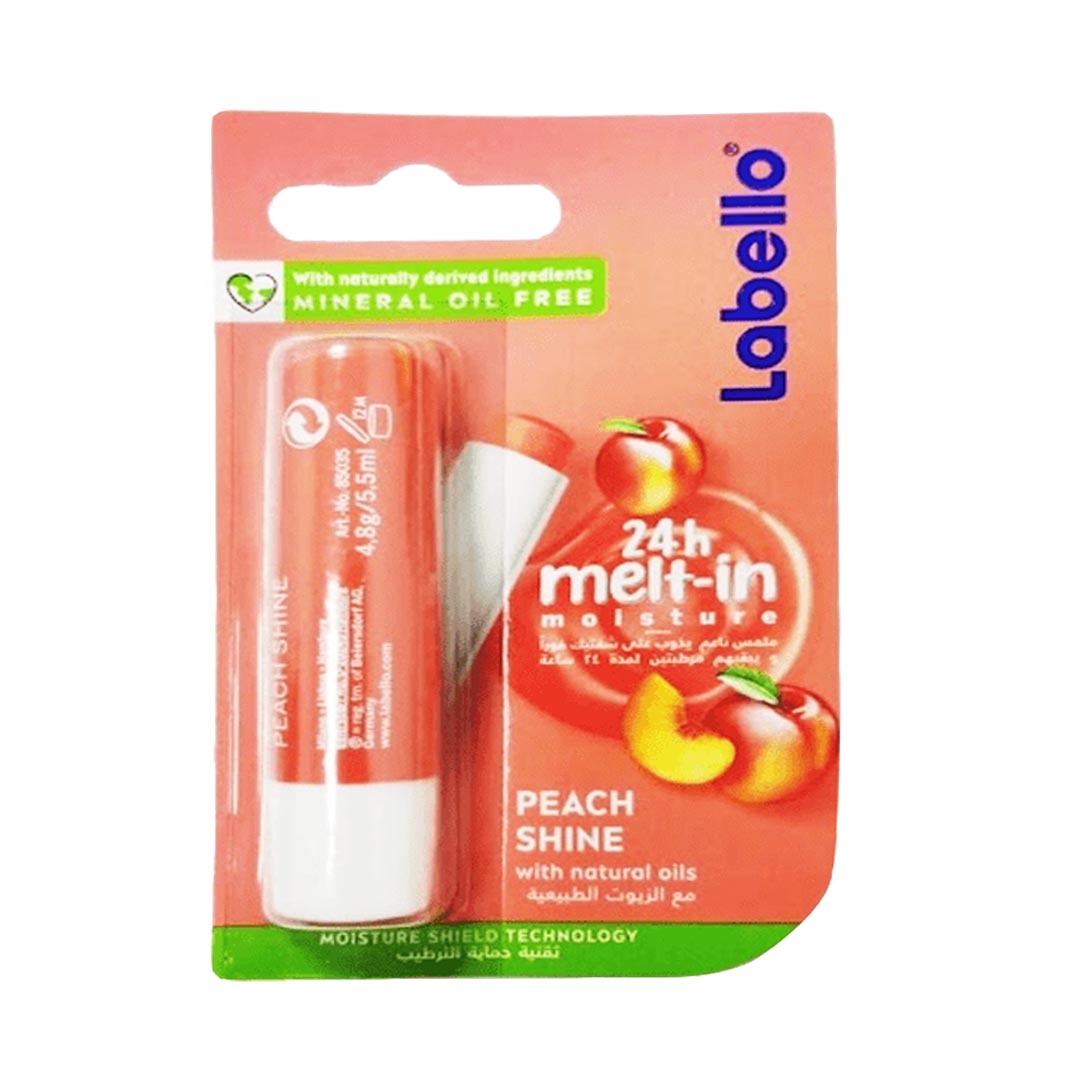 Labello Peach Shine Lip Stick, 4.8g