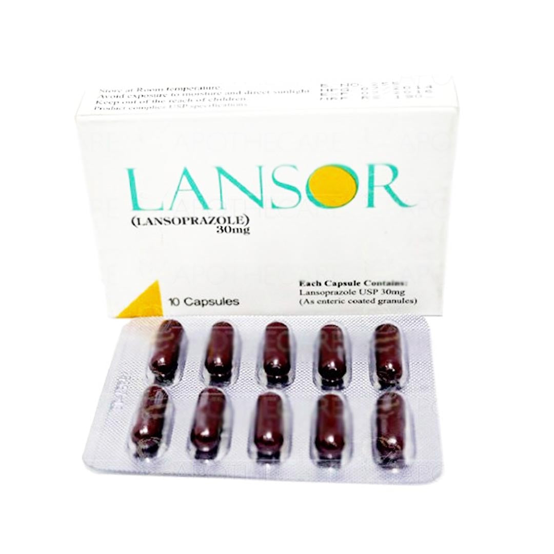 Lansor Capsules 30mg, 14 Ct - Pharmedic Laboratories