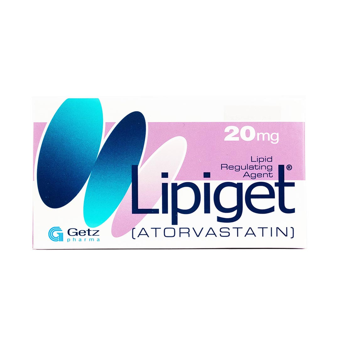 Lipiget Tablet 20mg, 30 Ct - Getz Pharma