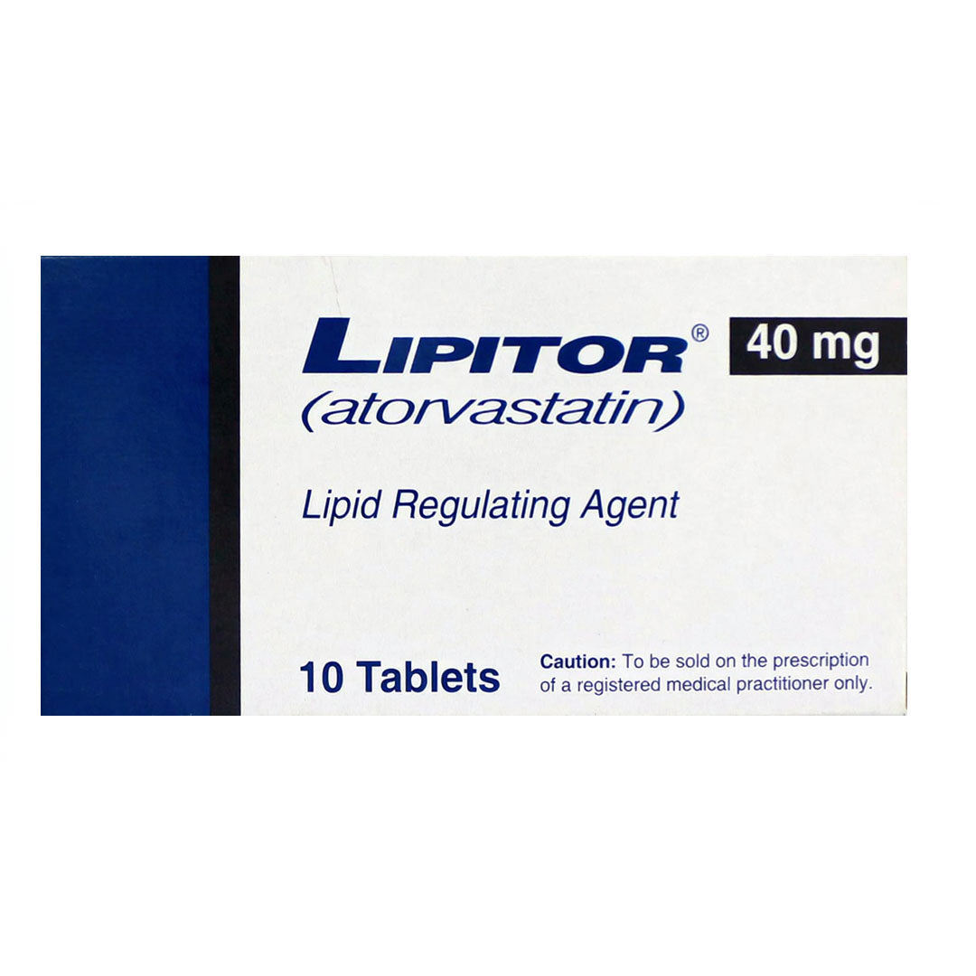 Lipitor (Atorvastatin) 40 mg, 10 Ct - OBS Pharma