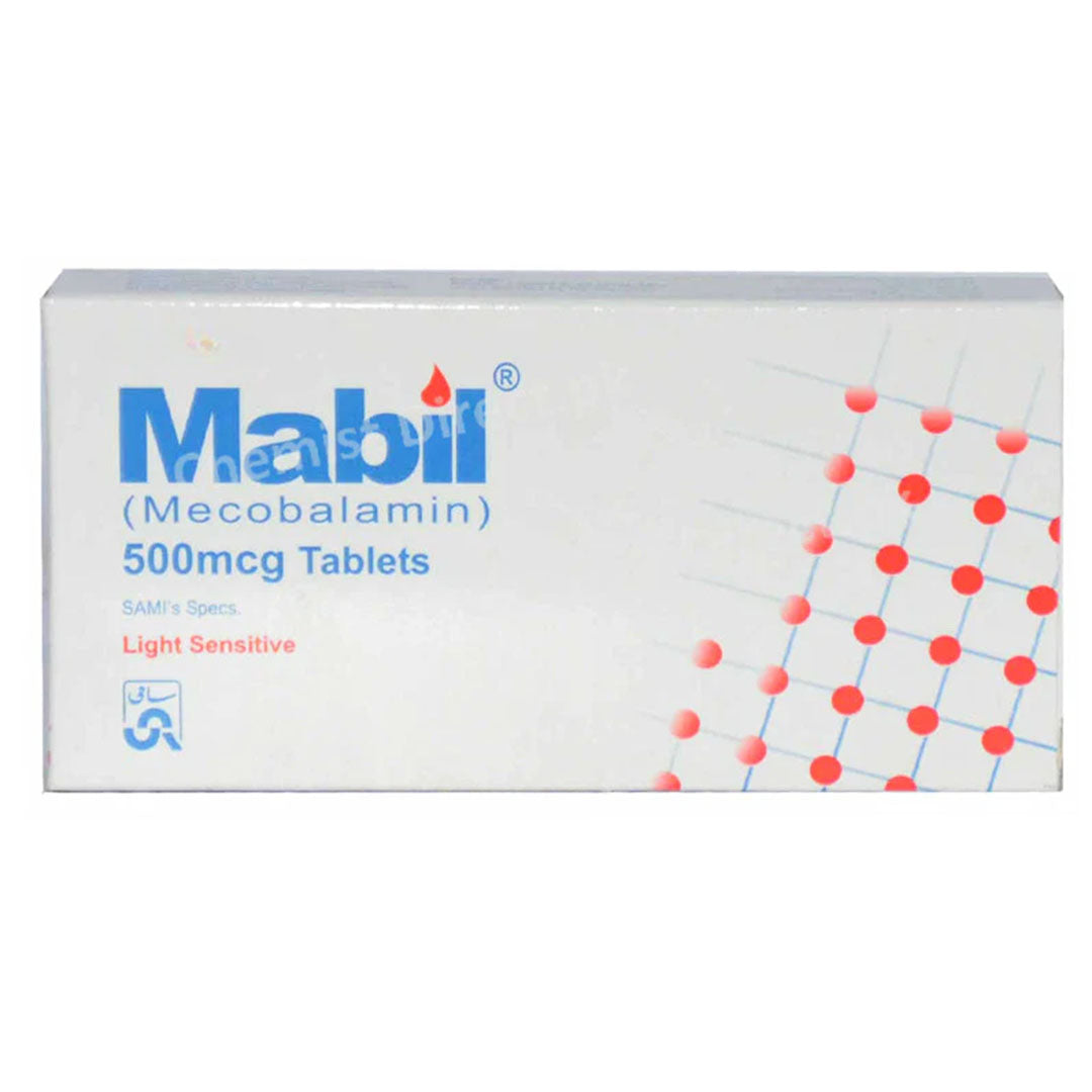 Mabil (Mecobalamin) 500mcg, 30 Ct - Sami Pharma