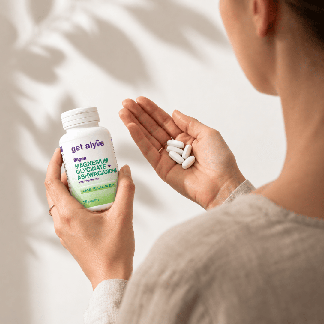 Get Alyve Magnesium Glycinate + Ashwagandha, 30 Ct