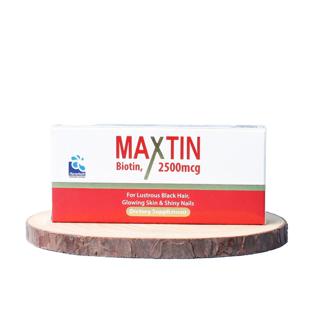 Maxtin Biotin 2500mcg, 30 Ct - Pharma Health