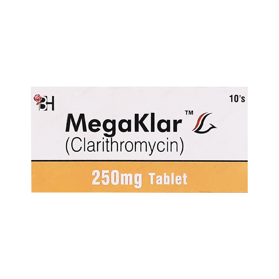 Megaklar 250mg Tablets, 10 Ct - Barrett Hodgson