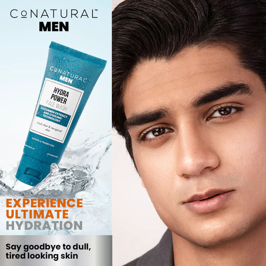 Men Hydra Power Face Wash, 60ml - CoNatural