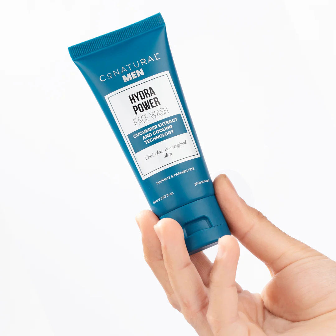 Men Hydra Power Face Wash, 60ml - CoNatural