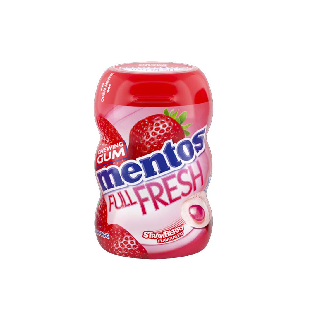 Mentos Pure Fresh Strawberry Chewing Gum, 10 Ct