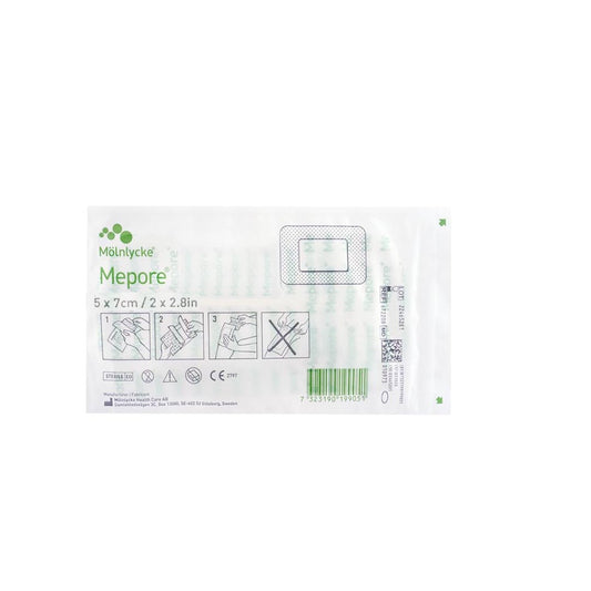 Mepore Breathable Bandage 5 x 7cm, 1 Ct - Molnlycke