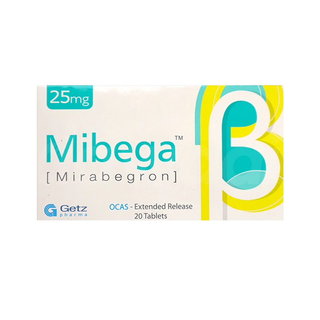 Mibega Tablet 25mg, 20 Ct - Getz Pharma