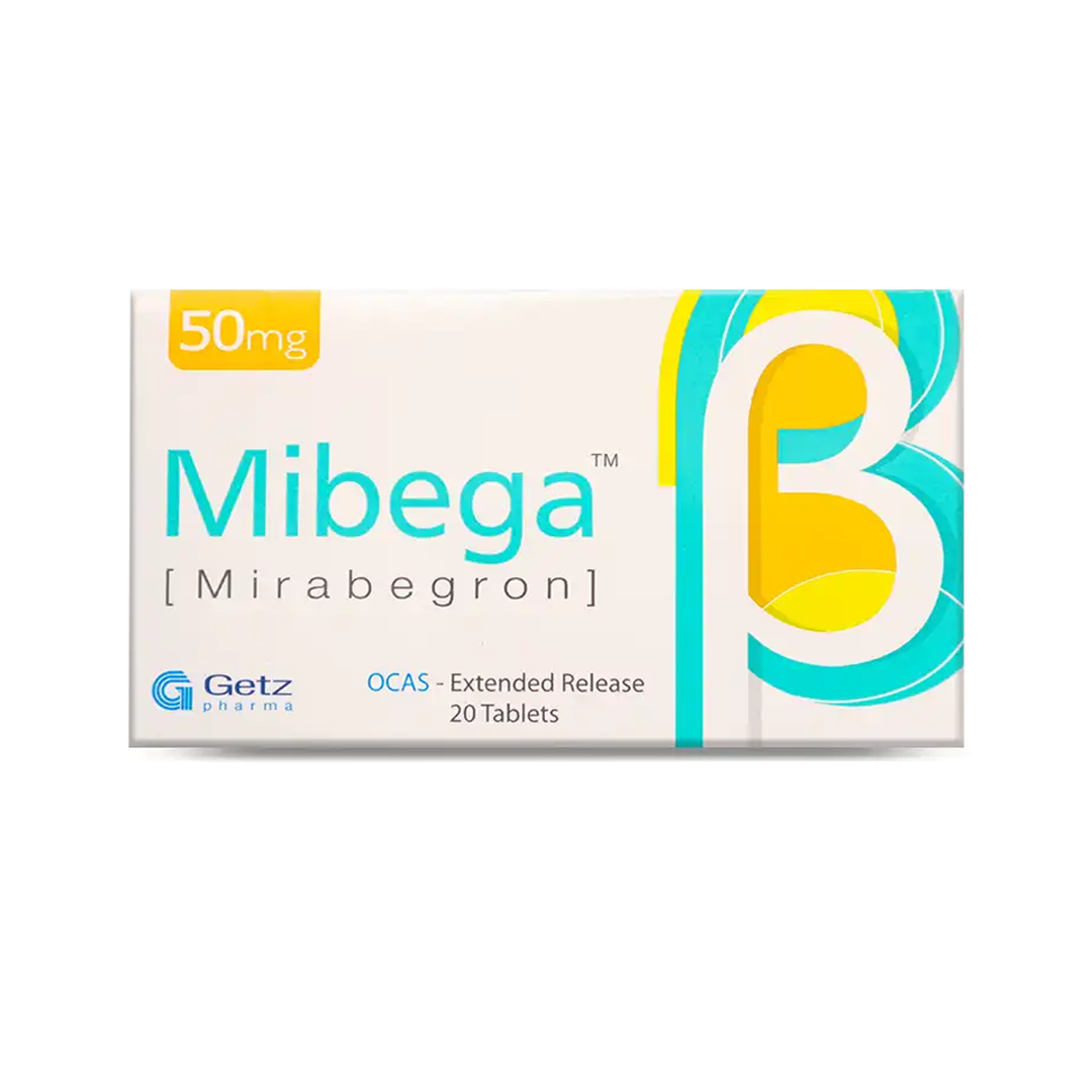 Mibega Tablet 50mg, 20 Ct - Getz Pharma