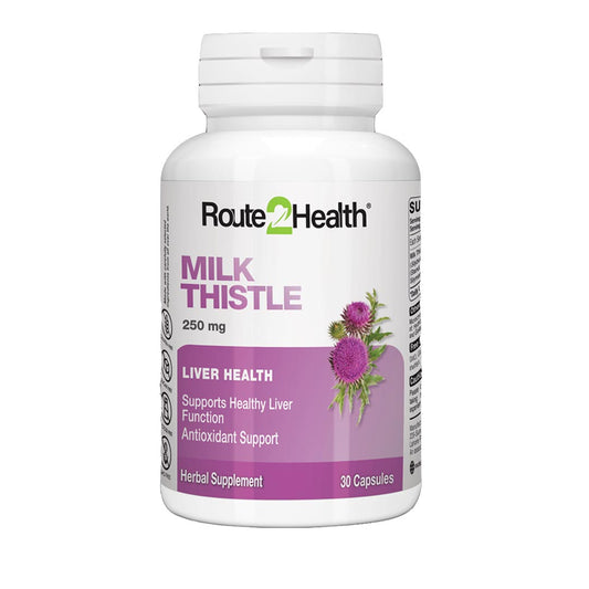 Milk Thistle 250mg, 30 Ct - Route2Health