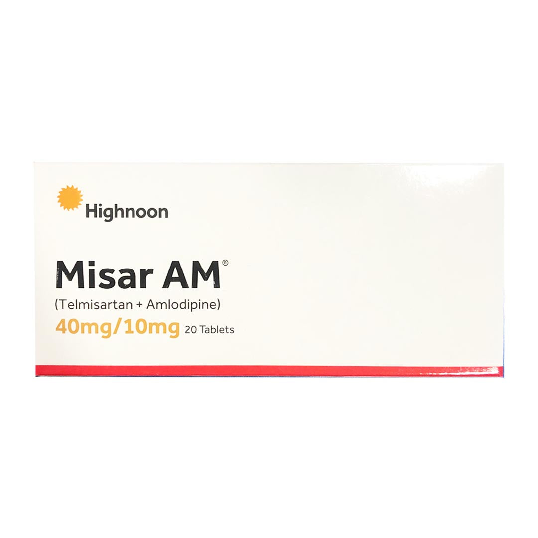 Misar AM 40mg/10mg Tablets, 20 Ct - Highnoon