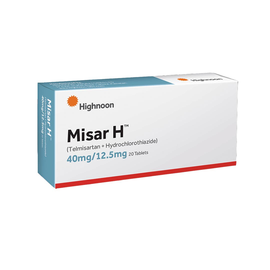 Misar H 40mg/12.5mg Tablets, 20 Ct - Highnoon