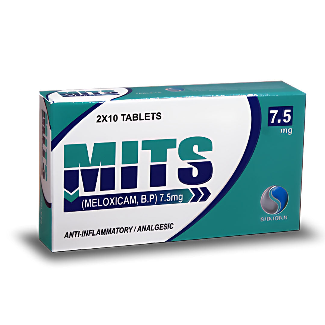 Mits (Meloxicam) 7.5 mg, 20 Ct - Shaigan Pharma