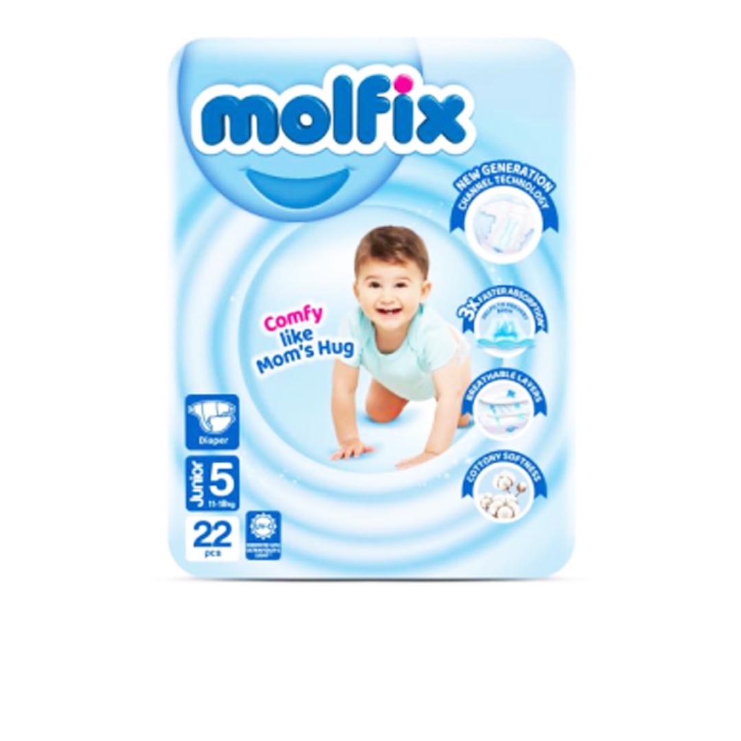 Molfix Diapers Size 5 (Junior), 22 Ct