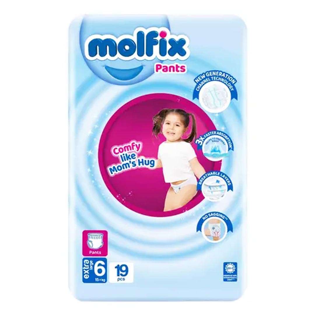 Molfix Pants Size 6 (Extra Large), 19 Ct