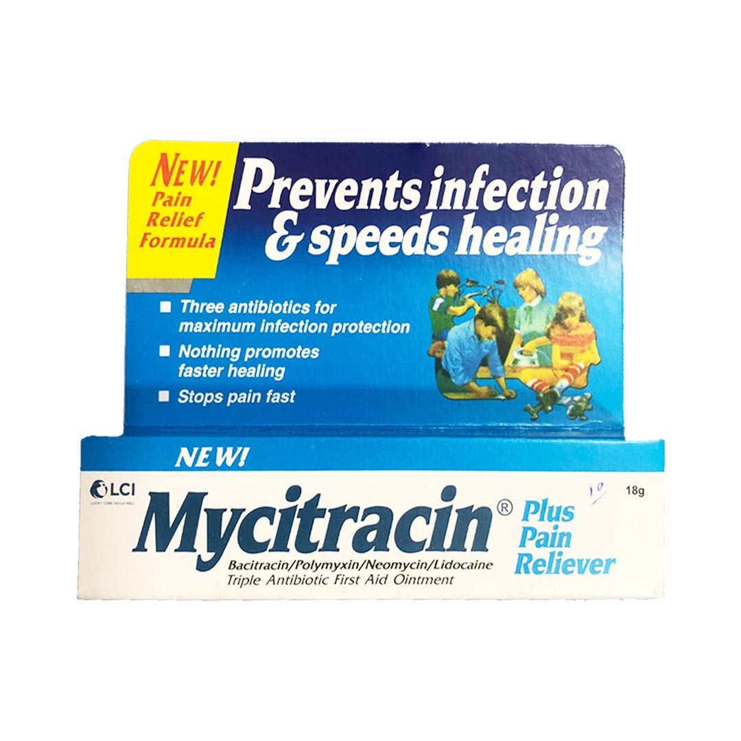 Mycitracin Plus Pain Reliever, 18g - LCI