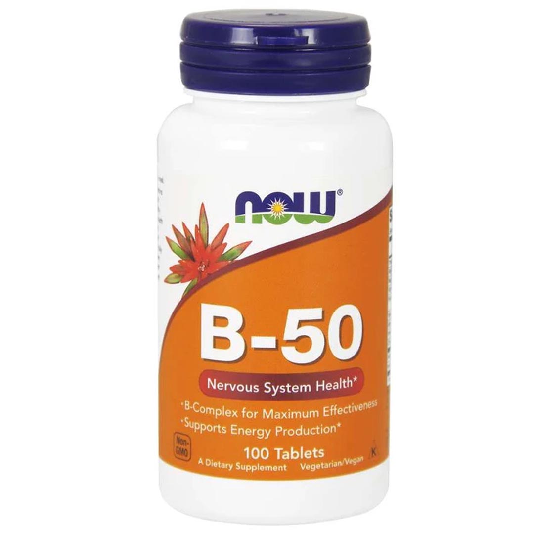 NOW B-50 Tablets, 100Ct