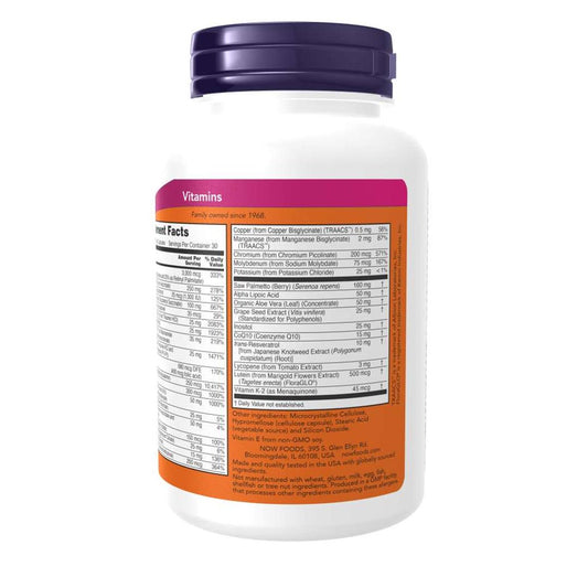 NOW Adam Superior Men's Multi Supplement Facts